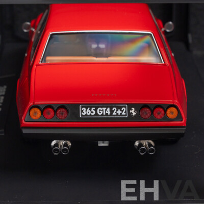 KK-Scale 1972 Ferrari 365 GT4 2+2 Coupe Red 1:18 Scale Model Car - New