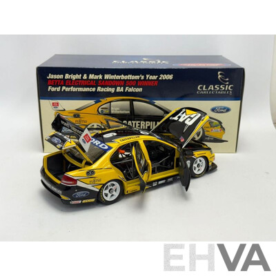 Classic Carlectables 2006 Ford BA Falcon FPR Bright/Winterbottom Sandown Winner - 1/18 Scale