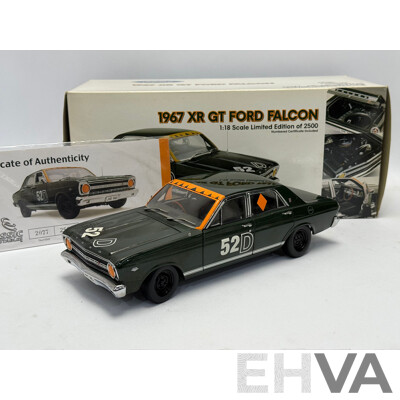 Classic Carlectables 1967 Bathurst Winner Ford XR Falcon GT Harry Firth/Fred Gibson Green - 1/18 Scale
