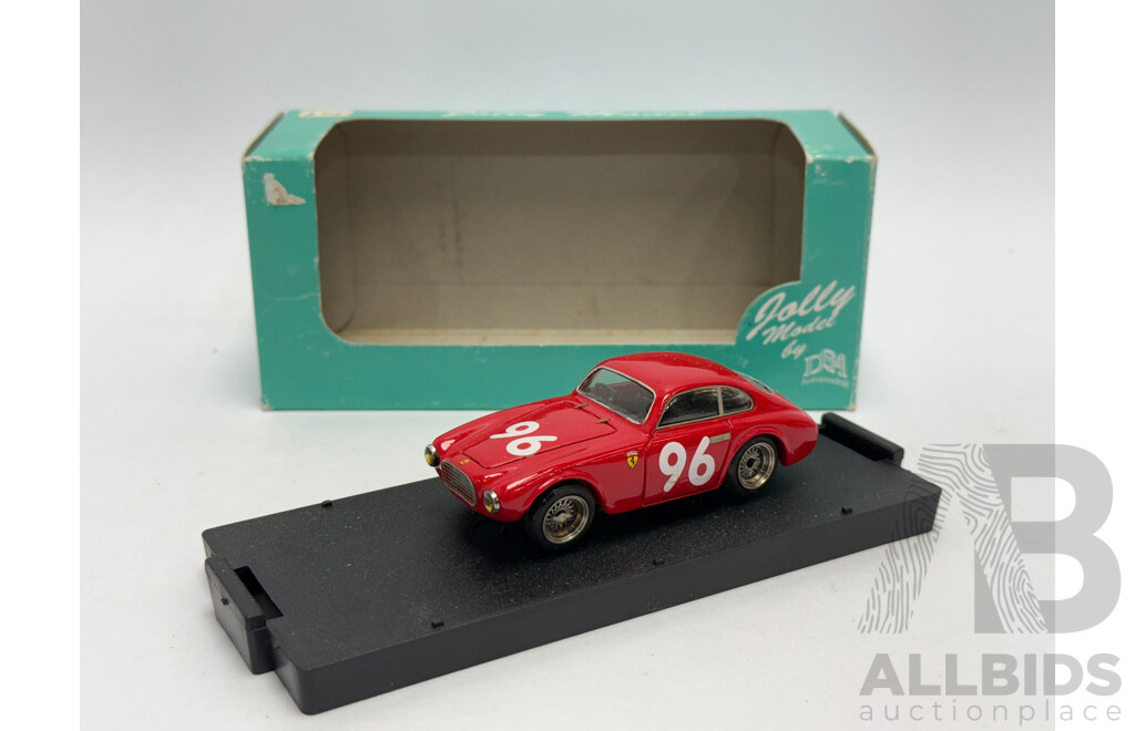 Jolly Model 1951 Ferrari 212 Export Vignale Berlinetta Coppa D'Oro Dolomiti #96 Red 1:43 Scale Model Car