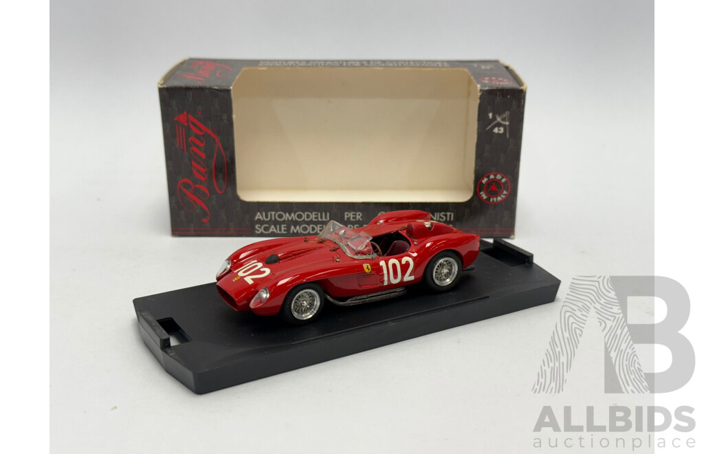 Bang Models 1958 Ferrari 250 TR Targa Florio #102 Red 1:43 Scale Model Car