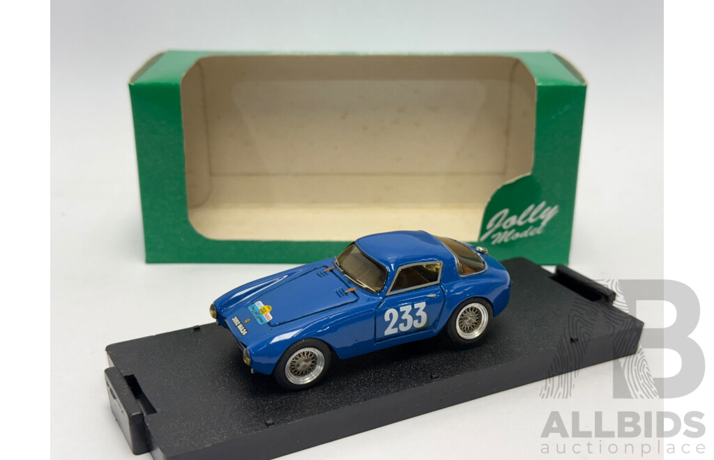 Jolly Model 1954 Ferrari 500 Mondial Berlinetta Tour De France Dustartiz / Fayen #233 Blue 1:43 Scale Model Car