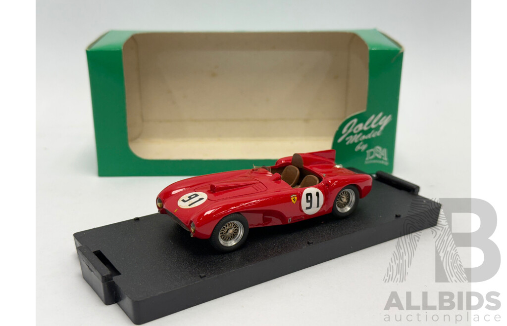 Jolly Model 1954 Ferrari 375MM Kimberly Elkhart Lake Rich Lyeth #91 Red 1:43 Scale Model Car