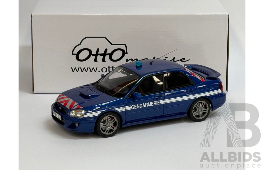 Ottomobile 2006 Subaru Impreza WRX STI Gendarmerie Police OT948 1:18 Scale Model Car - New