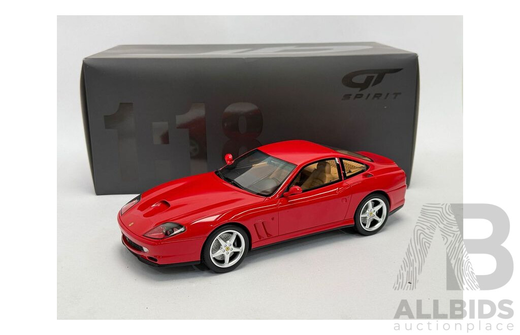 GT Spirit 1996 Ferrari F550 Maranello Gran Turismo Rosso Corsa Red GT335 1:18 Scale Model Car - New