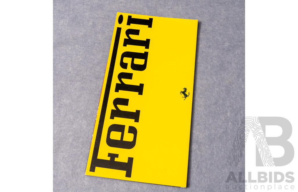 Genuine Ferrari - A 1993 Ferrari Full Line Model Range Colour Sales Brochure in Fan Fold Format (762/93 - 5M/06/93)