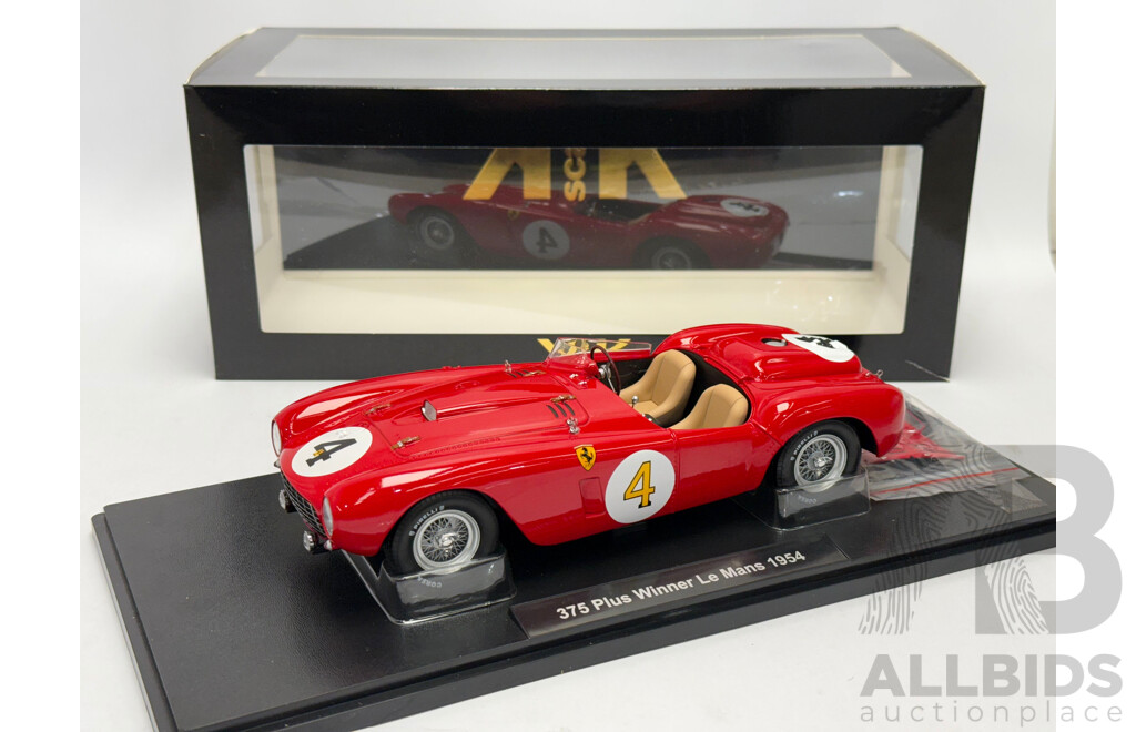 KK-Scale 1954 Ferrari 375 Plus Winner Le Mans Red 1:18 Scale Model Car - New