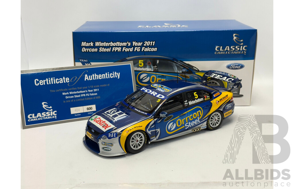 Classic Carlectable 2011 Ford FG Falcon FPR Mark Winterbottom - 1/18 Scale