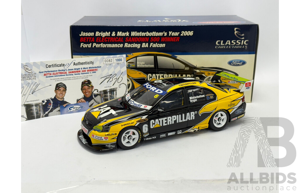Classic Carlectable 2006 Ford BA Falcon FPR Bright/Winterbottom Sandown Winner - 1/18 Scale