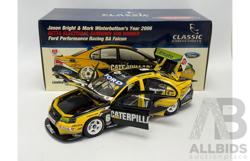 Classic Carlectable 2006 Ford BA Falcon FPR Bright/Winterbottom Sandown Winner - 1/18 Scale