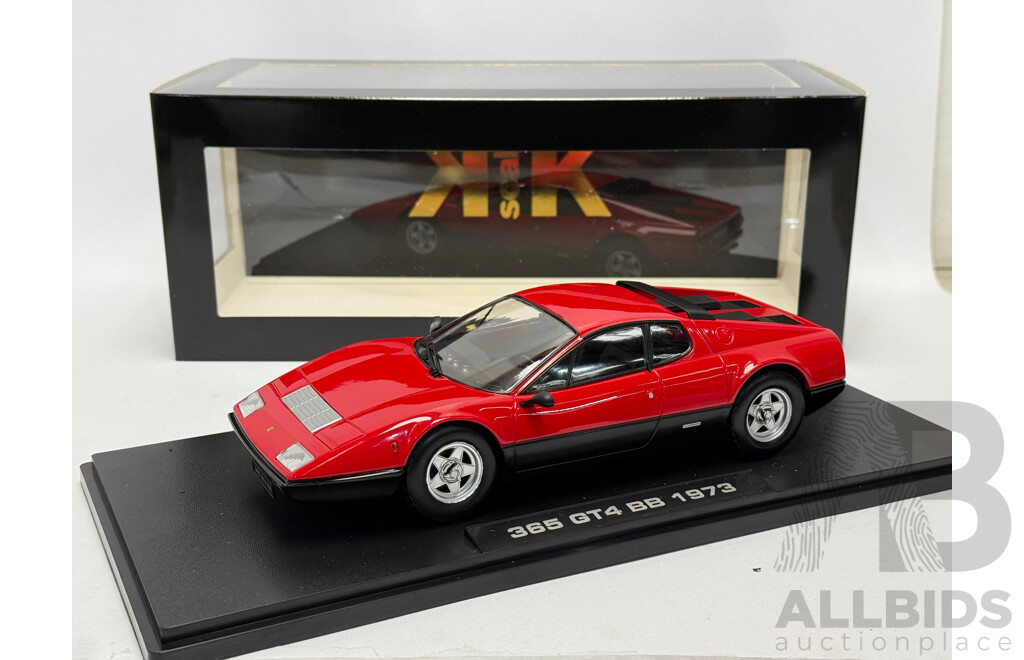 KK-Scale 1973 Ferrari 365 GT4 BB Rosso Corsa Red 1:18 Scale Model Car - New