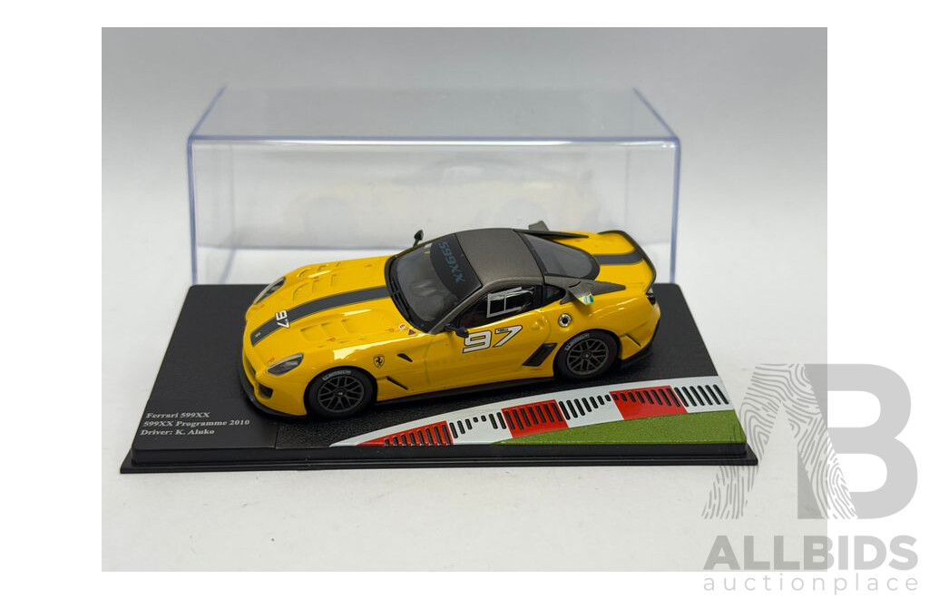 Altaya 2010 Ferrari 599XX #97 Programme Yellow 1:43 Scale Model Car - New