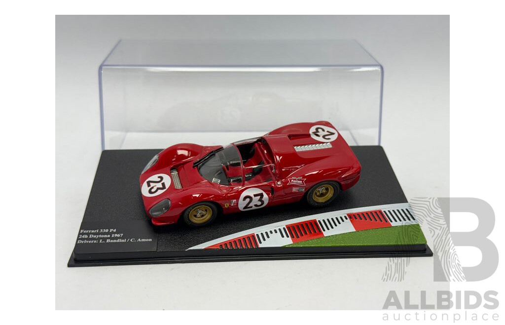 Altaya 1967 Ferrari 330 P4 #23 Winner 24hr Daytona Bandini / Amon Rosso Corsa Red 1:43 Scale Model Car - New