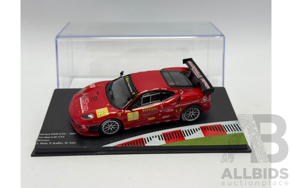 Altaya 2009 Ferrari F430 GTC #82 Winner GT2 Class 24hr LeMans Melo / Kaffer / Salo Rosso Corsa Red 1:43 Scale Model Car - New