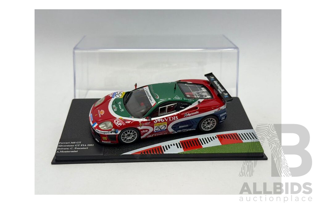 Altaya 2002 Ferrari 360 GT #50 N-GT Class Silverstone Pescartori / Montermini 1:43 Scale Model Car - New