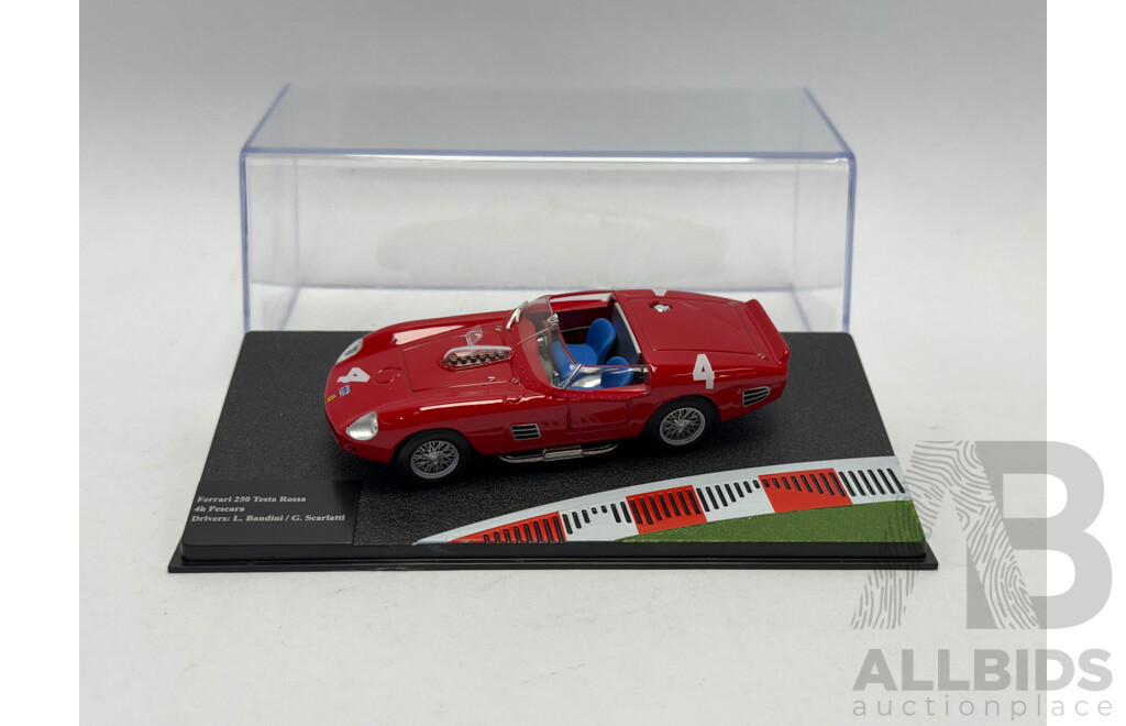 Altaya 1961 Ferrari 250 Testa Rossa 4hr Pescara Winner Bandini / Scarlatti Rosso Corsa Red 1:43 Scale Model Car - New