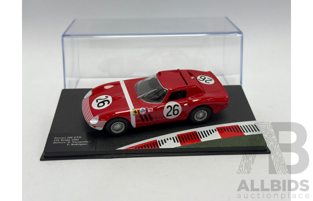 Altaya 1964 Ferrari 250 GTO #26 12hr Reims Vaccarella / Rodriguez #26 Red 1:43 Scale Model Car - New