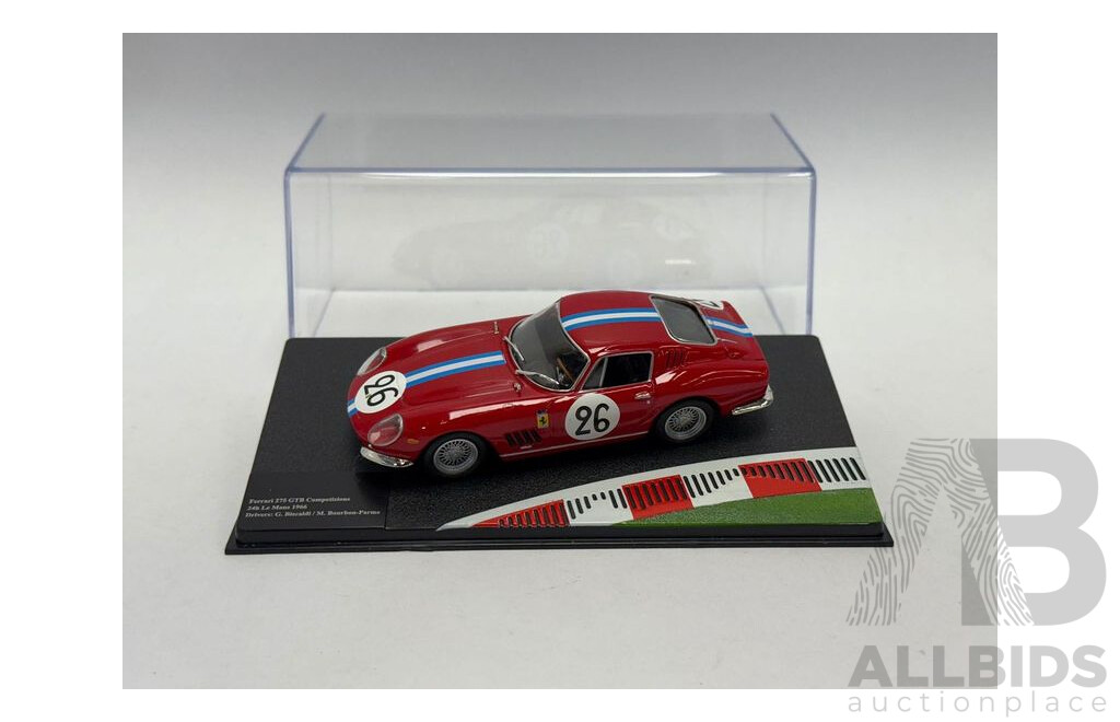 Altaya 1966 Ferrari 275 GTB Competizione #26 24hr LeMans Biscaldi / Parme Rosso Corsa Red 1:43 Scale Model Car - New