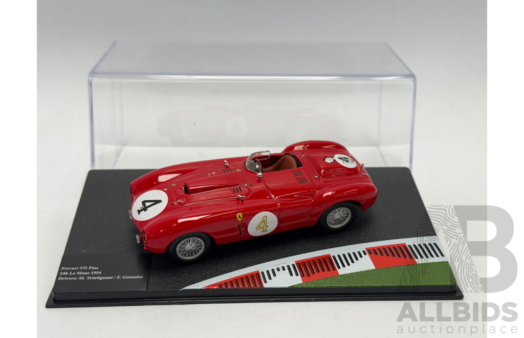 Altaya 1954 Ferrari 375 Plus Winner 24Hr LeMans Trintignant / Gonzales #4 Rosso Corsa Red 1:43 Scale Model Car - New