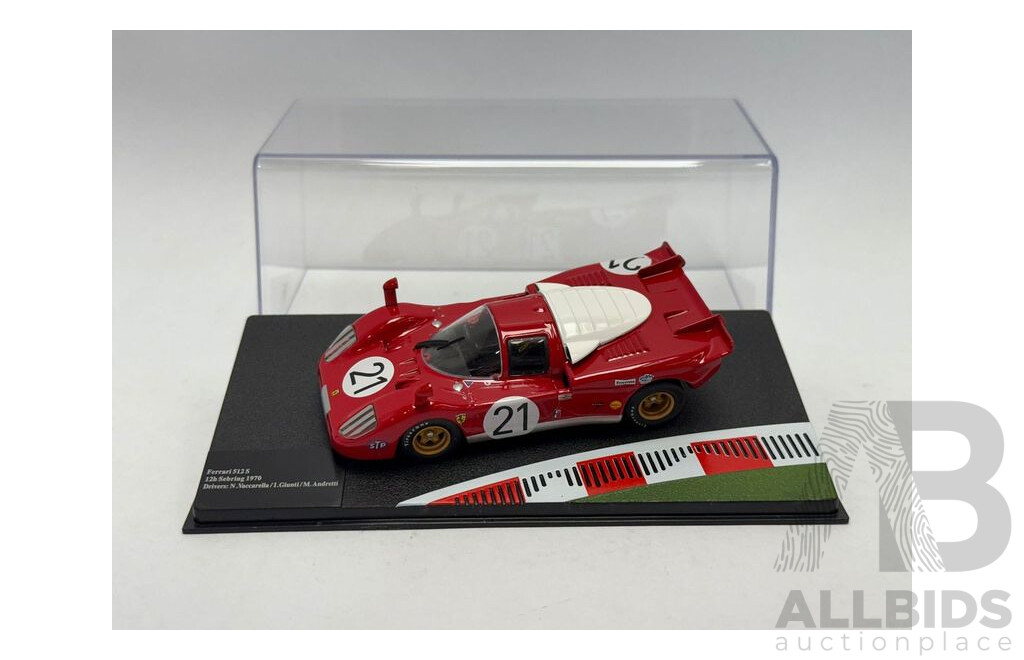 Altaya 1970 Ferrari 512S #21 12hr Sebring Vaccarela / Giunti / Andretti Rosso Corsa Red 1:43 Scale Model Car - New