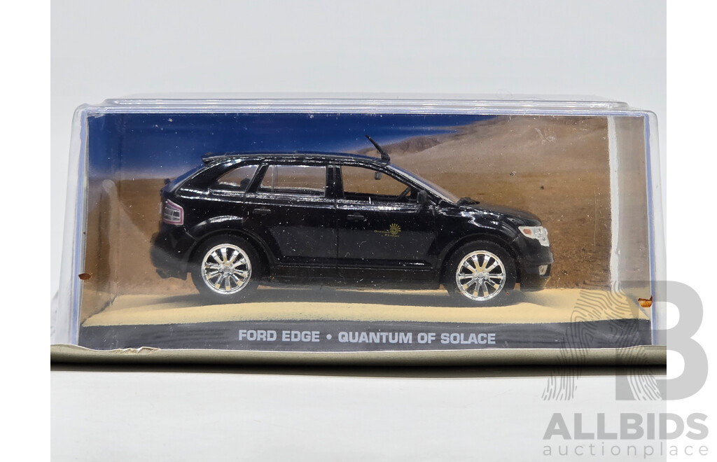 GE Fabbri Ltd 2008 Ford Edge Hydrogen SEL Black - James Bond 007 Quantam of Solace 1:43 Scale Model Car - Sealed in Blister