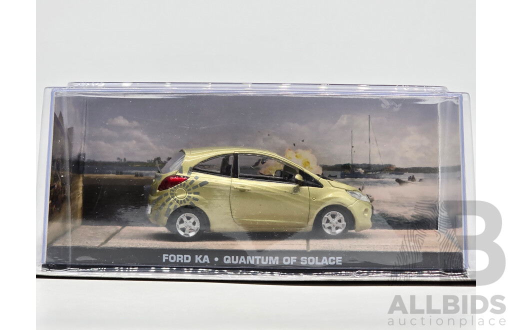 GE Fabbri Ltd 2008 Ford Ka Pre-Production Mk2 Hydrogen - James Bond 007 Quantam of Solace 1:43 Scale Model Car - Sealed in Blister