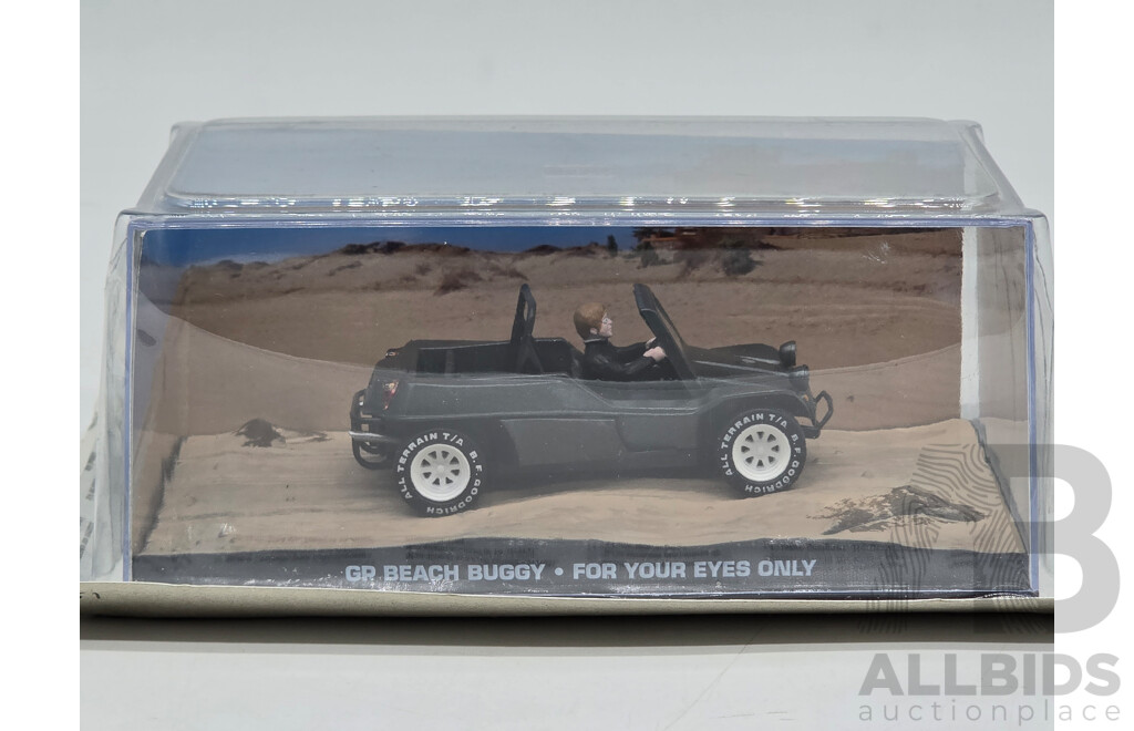 GE Fabbri Ltd 1977 GP Beach Buggy James Bond 007 for Your Eyes Only 1:43 Scale Model Car - Sealed in Blister