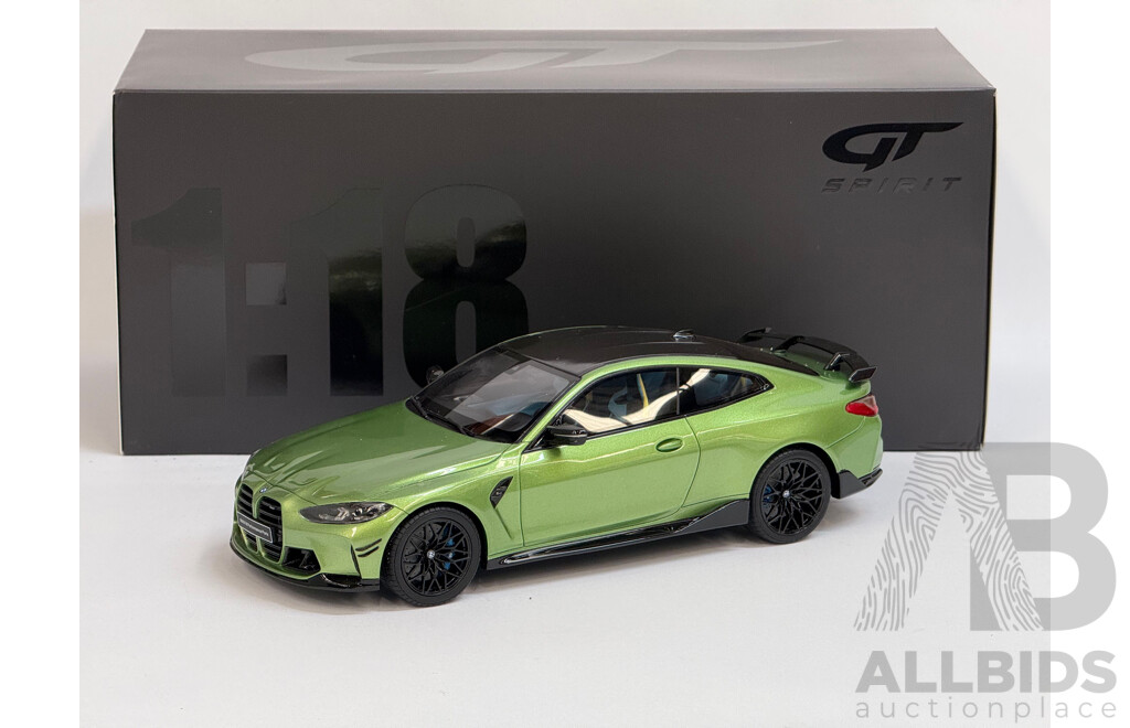 GT Spirit BMW G82 M4 Competition M Performance Java Green GT367 1:18 Scale Model Car - New