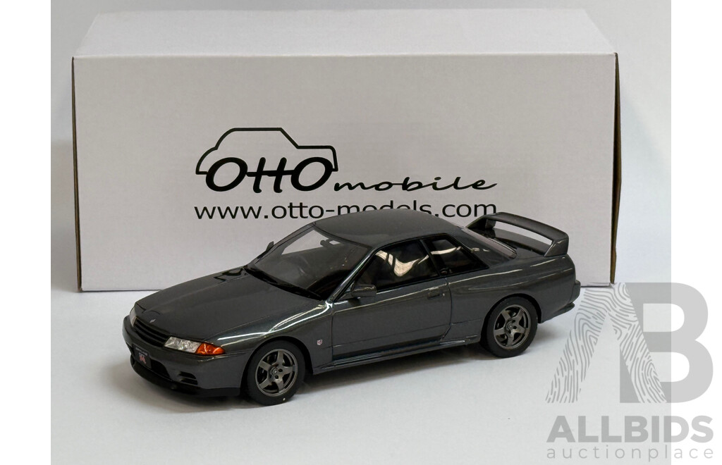 Ottomobile 1993 Nissan Skyline R32 GT-R BNR32 KH2 Metallic Gun Grey OT411 1:18 Scale Model Car - New