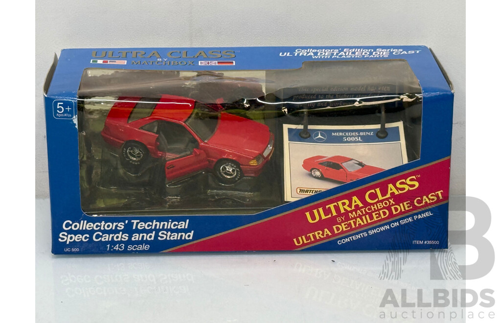 Matchbox Ultra Class Mercedes-Benz 500SL - 1:43 Scale