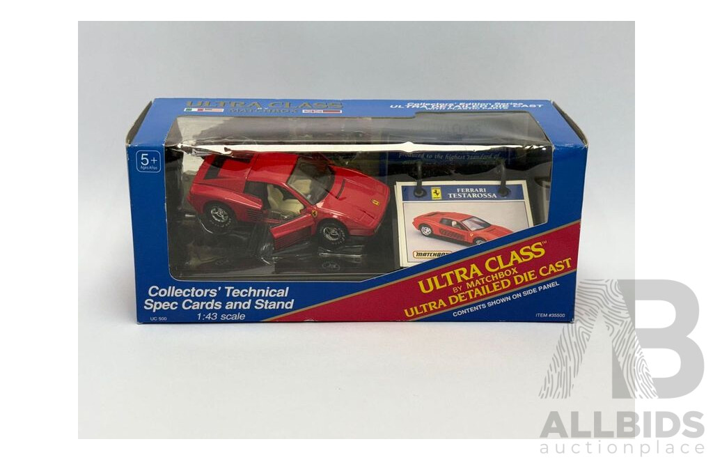 Matchbox Ultra Class Ferrari Testarossa - 1:43 Scale