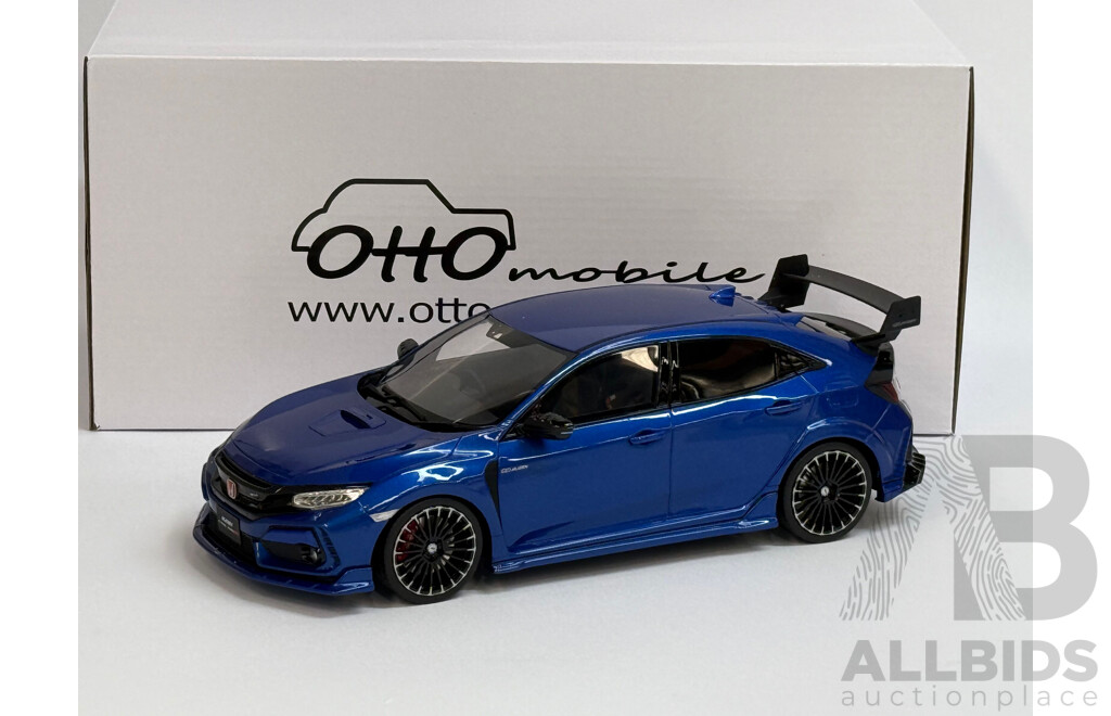 Ottomobile 2020 Honda Civic FK8 Type R Mugen Blue 1:18 Scale Model Car - New
