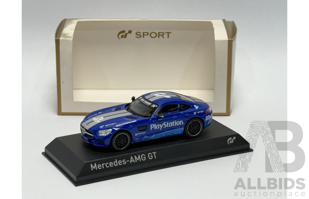 Norev Mercedes-AMG GT Playstation - Blue -  GT Sport Edition - 1/43 Scale