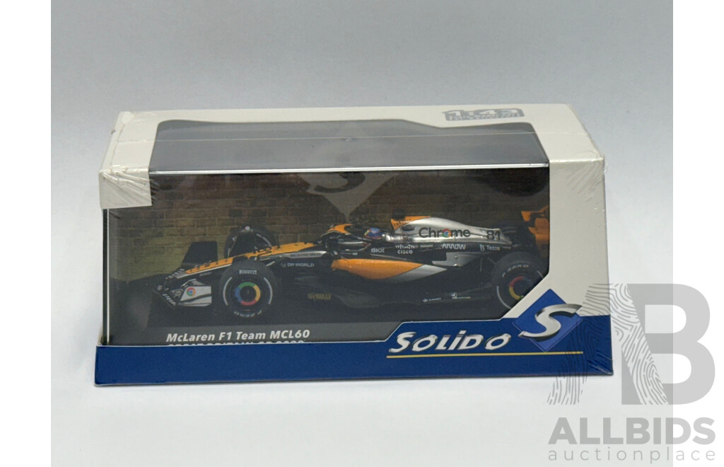 Solido McLaren MCL60 – 2023 GREAT BRITAIN GP O.PIASTRI 1/43 Scale - Brand New