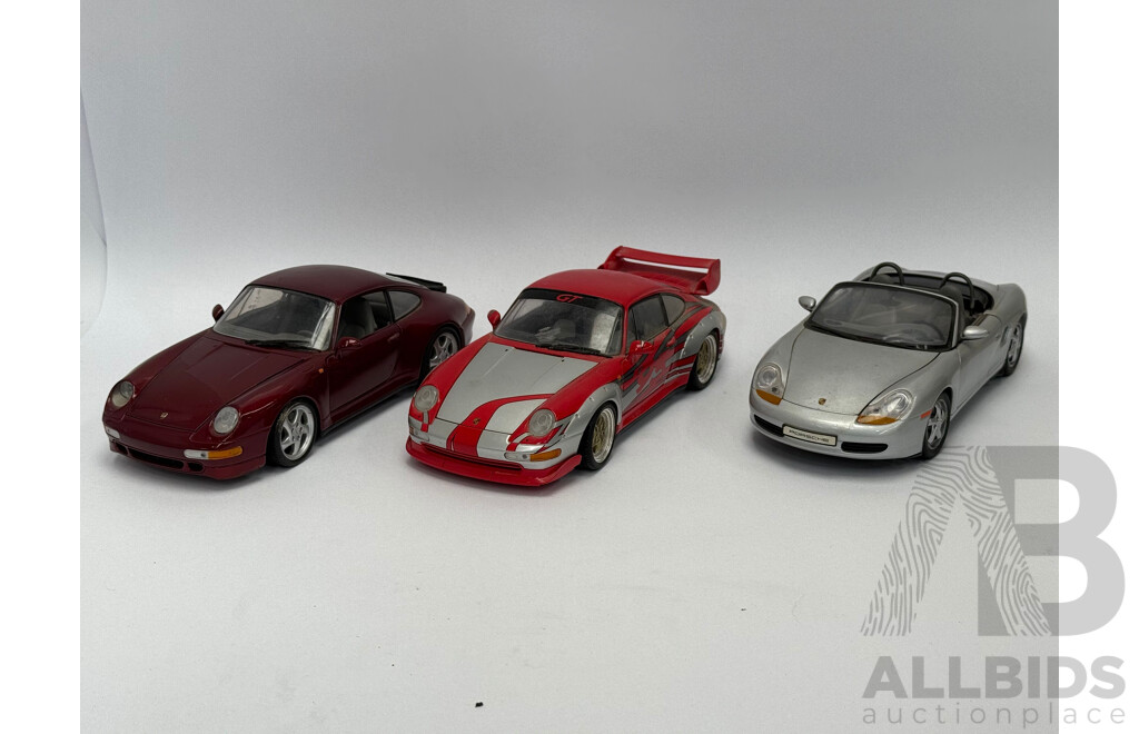 UT Models Porsche - 1/18 Scale - Lot of 3