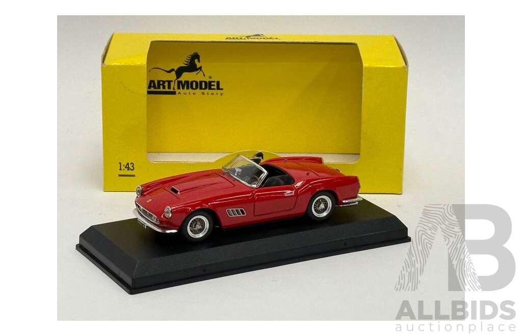 Art Model 1957 Ferrari 250 California Stradale Rosso Red 1:43 Scale Model Car