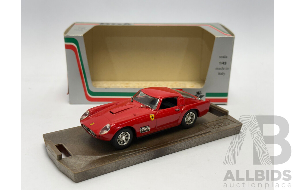 Box Model 1958 Ferrari 250 TDF Prova Red 1:43 Scale Model Car