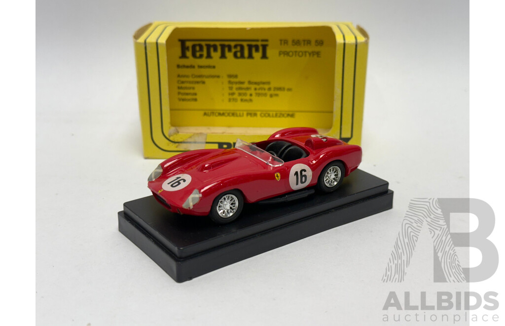ProgettoK 1958 Ferrari 250 TR Prototipo LeMans #16 Red 1:43 Scale Model Car