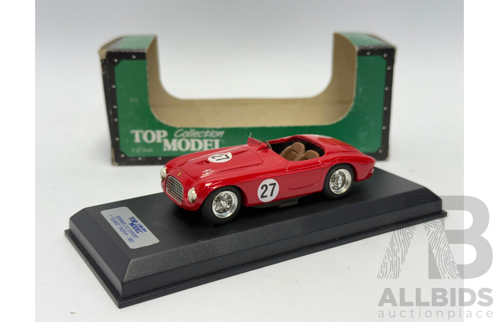 Top Models 1951 Ferrari 212 Export Barchetta Touring T. Troph #27 Red 1:43 Scale Model Car
