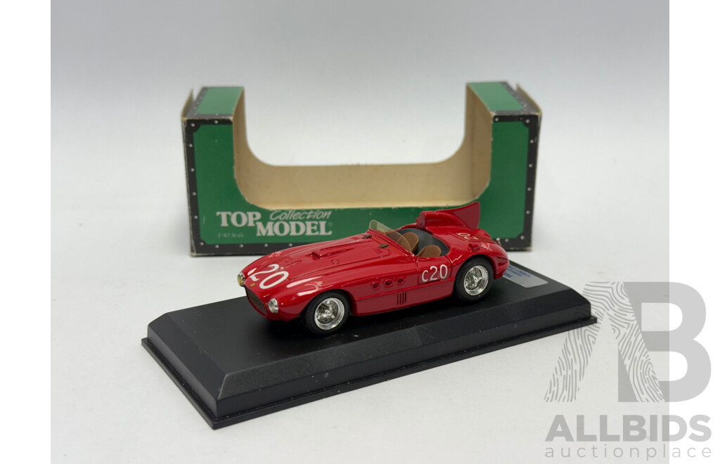 Top Models 1955 Ferrari 357 MM Shelby #20 Red 1:43 Scale Model Car
