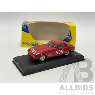 Top Model 1956 Ferrari 250 GT LWB Scaglietti #505 Red 1:43 Scale Model Car