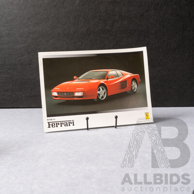 Genuine Ferrari - A July 1992 Ferrari Model Range Colour Sales Brochure as Published by Maranello Concessionaires Limited. 512 TR to Front Cover