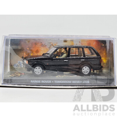 GE Fabbri Ltd 1997 Land Rover Range Rover V8 Black - James Bond 007 Tomorrow Never Dies 1:43 Scale Model Car - Sealed in Blister