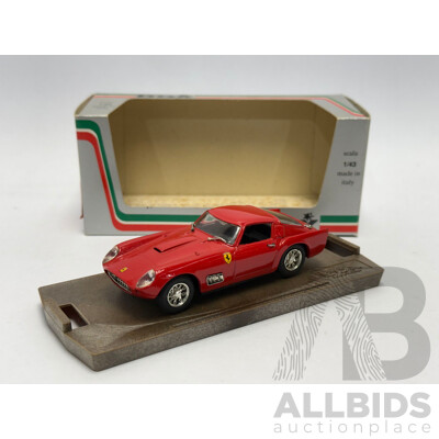 Box Model 1958 Ferrari 250 TDF Prova Red 1:43 Scale Model Car