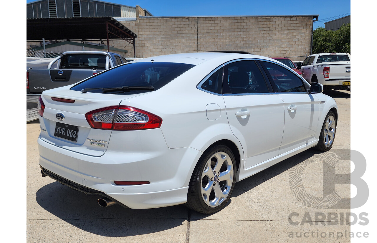 7/2013 Ford Mondeo Titanium MC 5d Hatchback White 2.0L