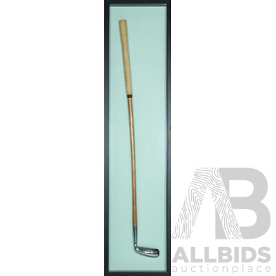 Framed St. Andrews Golf Club, Stamped Aucherlonies, St Andrews GEM, Excellent Condition, 105 x 26 cm (frame)