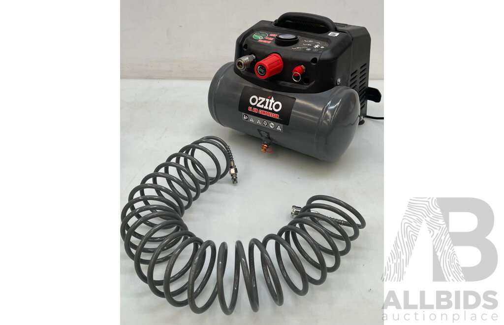 Ozito 6 Ltr 1.5 HP Air Compressor