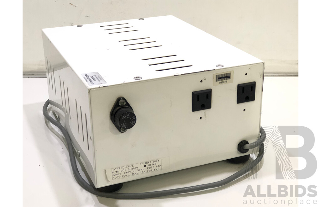 Tortech 240V to 115V Step Down Transformer