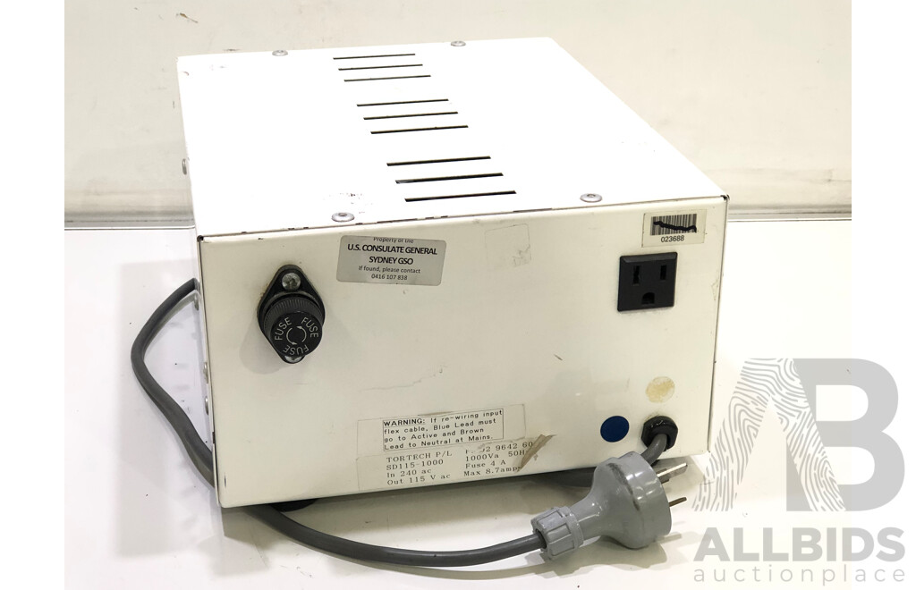 Tortech 240V to 115V Step Down Transformer