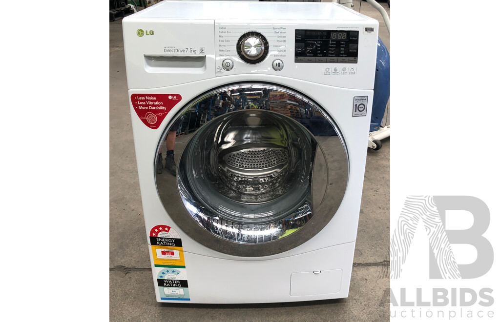 LG Direct Drive Inverter 7.5 Kg Front Loader Washing Machine